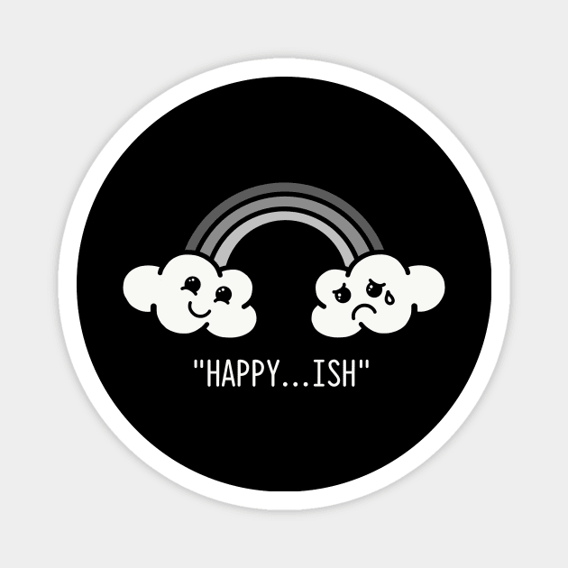 Happy...ish Magnet by ryandraws_stuff